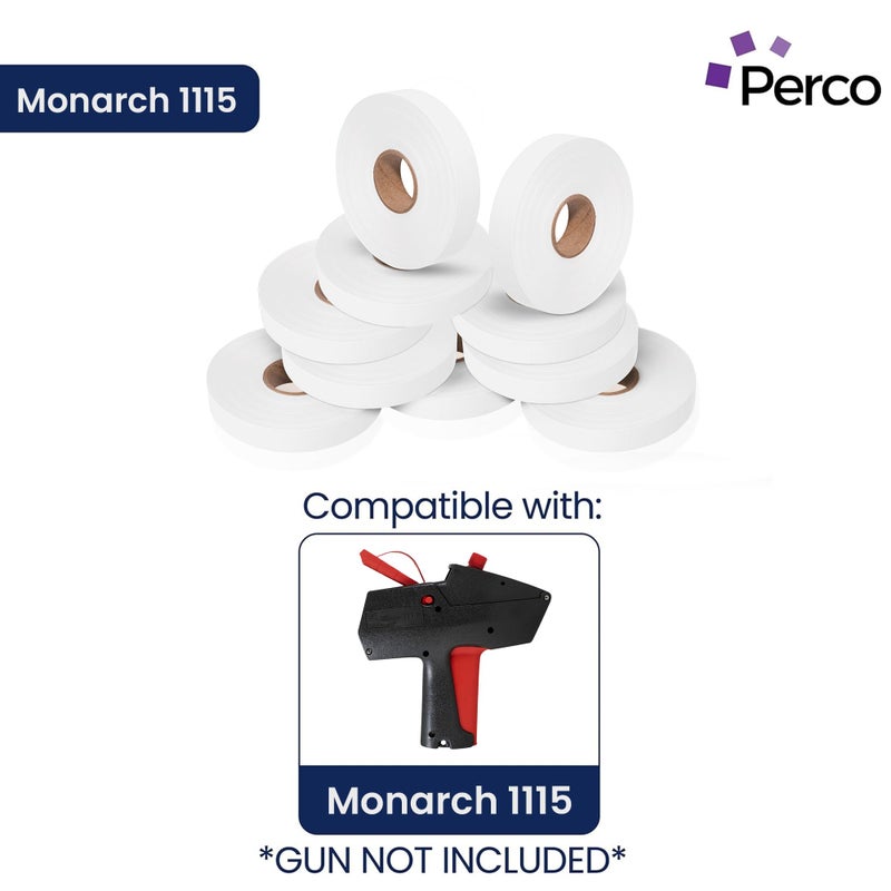 Perco White Pricing Labels for Monarch 1115 Price Gun, 4 Sleeves - 60,000 Price Marking Labels - Image 2